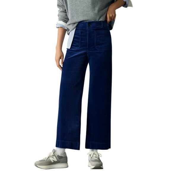 Maeve Pants - Maeve Anthropologie Colette Corduroy Wide-Leg Pants Womens Size 18W Blue Boho